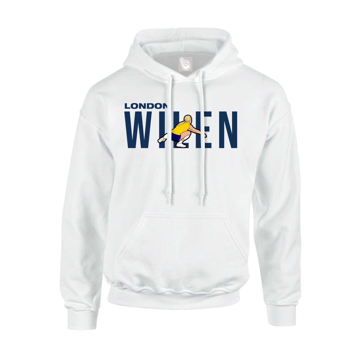 Youth Hoodie — Player Name in White