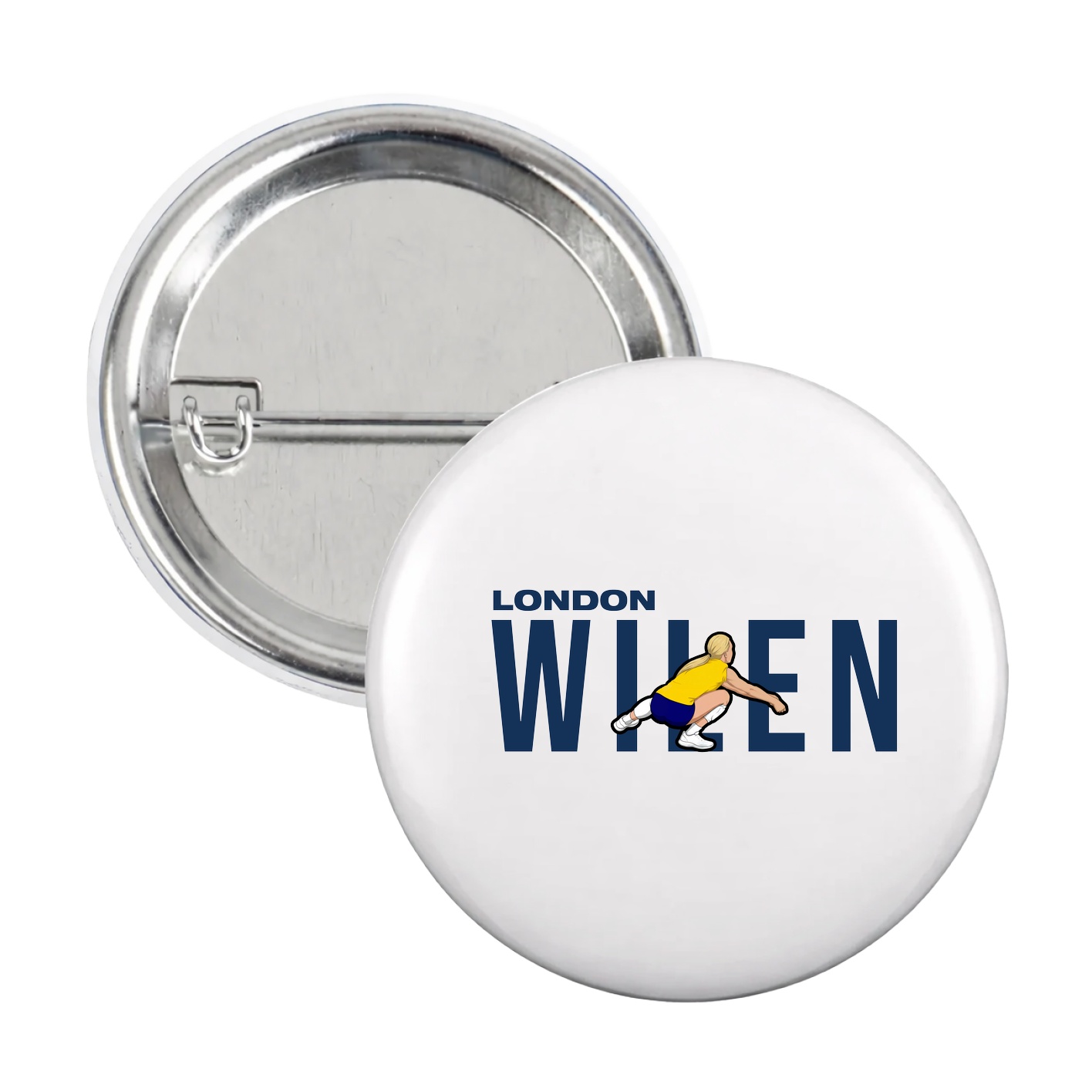 Game Day Button — Player Name in White