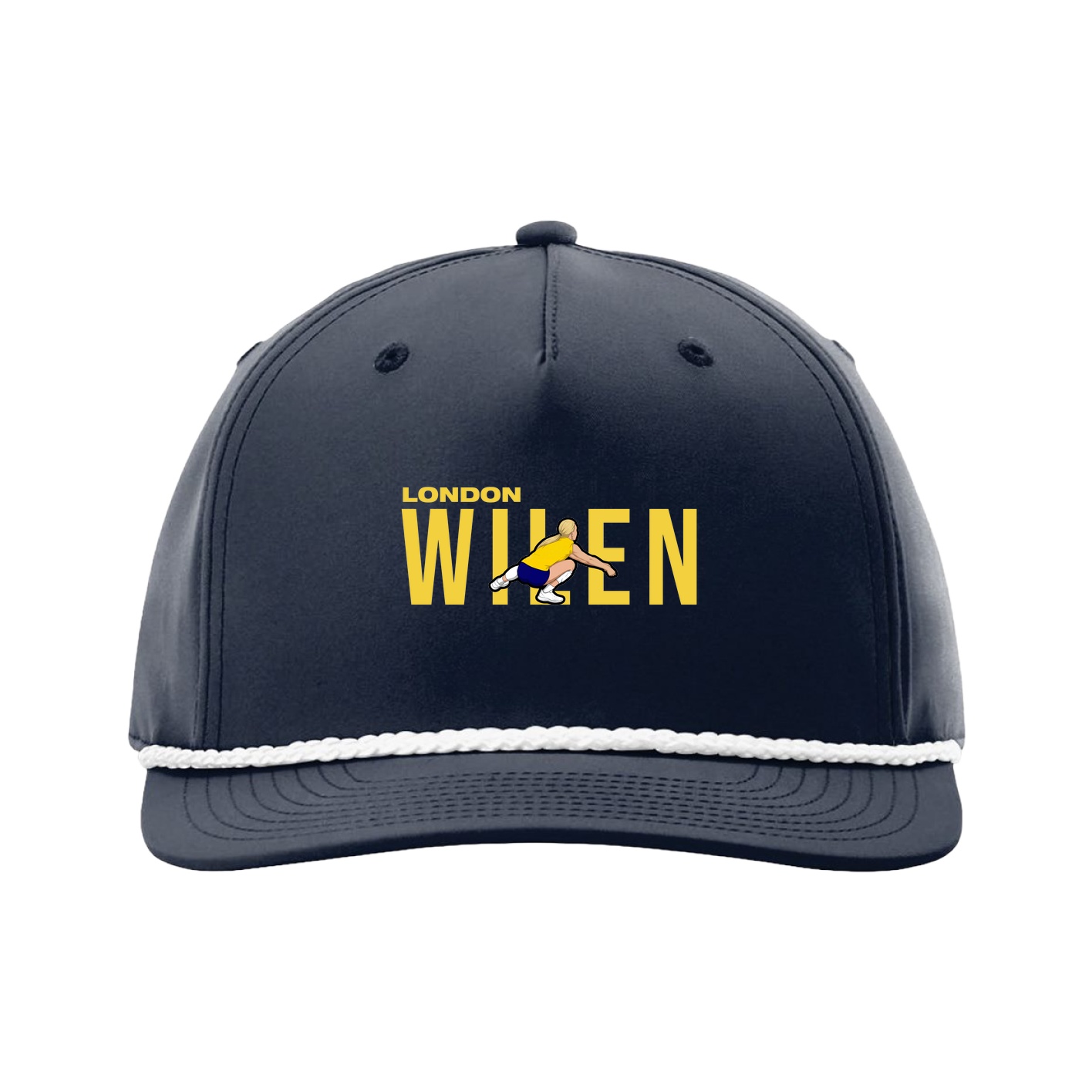 Five-Panel Classic Rope Cap — Player Name in Navy