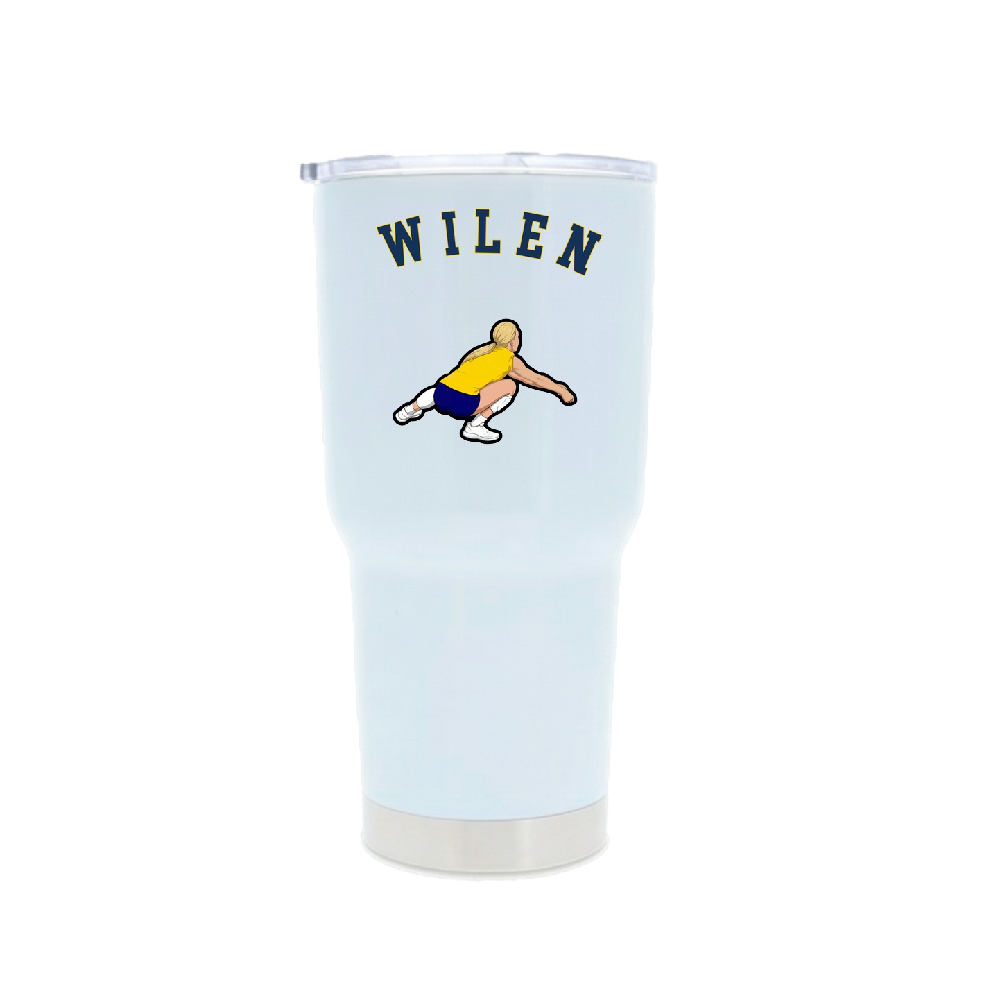 30oz Stainless Steel Tumbler — Shirsey Arch in White