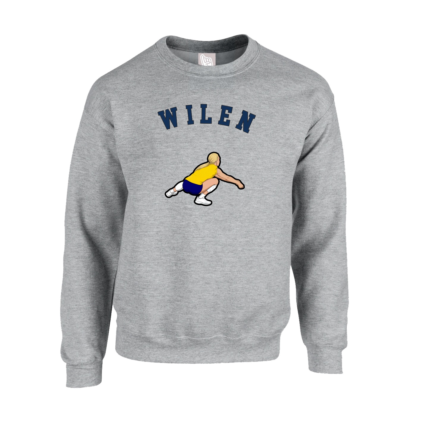 Fleece Crew — Shirsey Arch in Grey