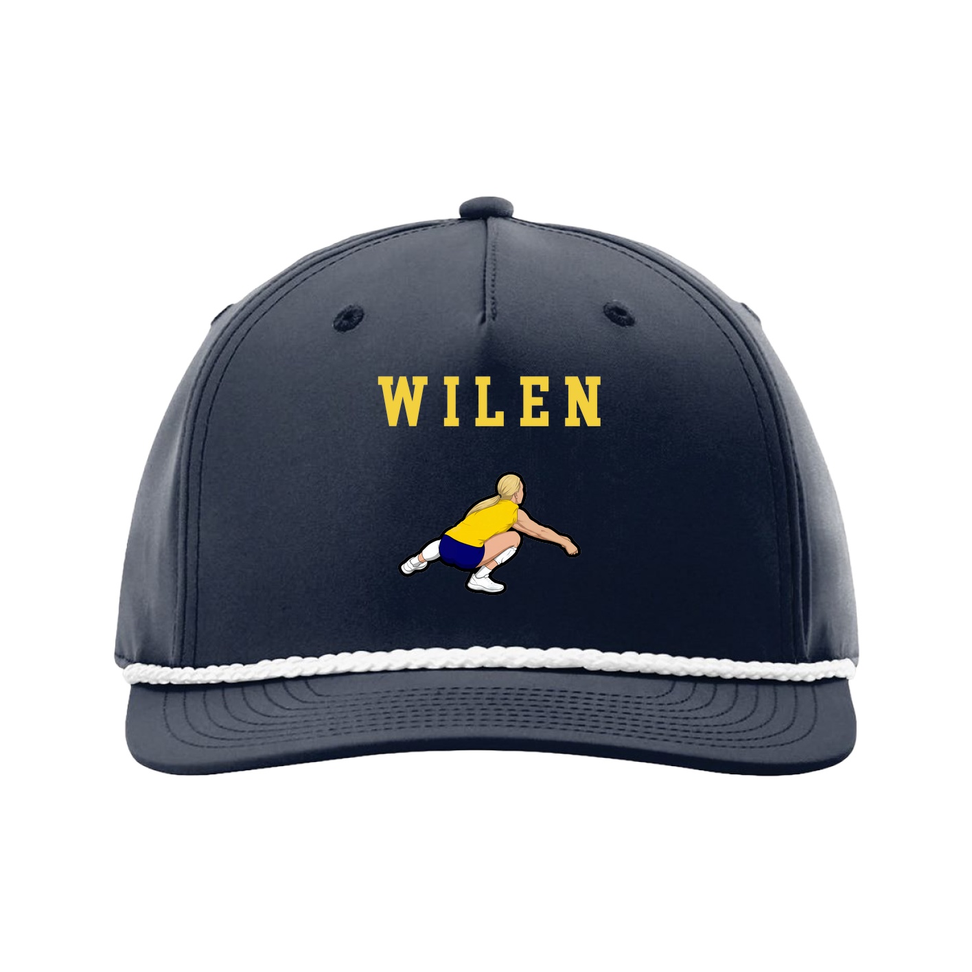 Five-Panel Classic Rope Cap — Shirsey in Navy