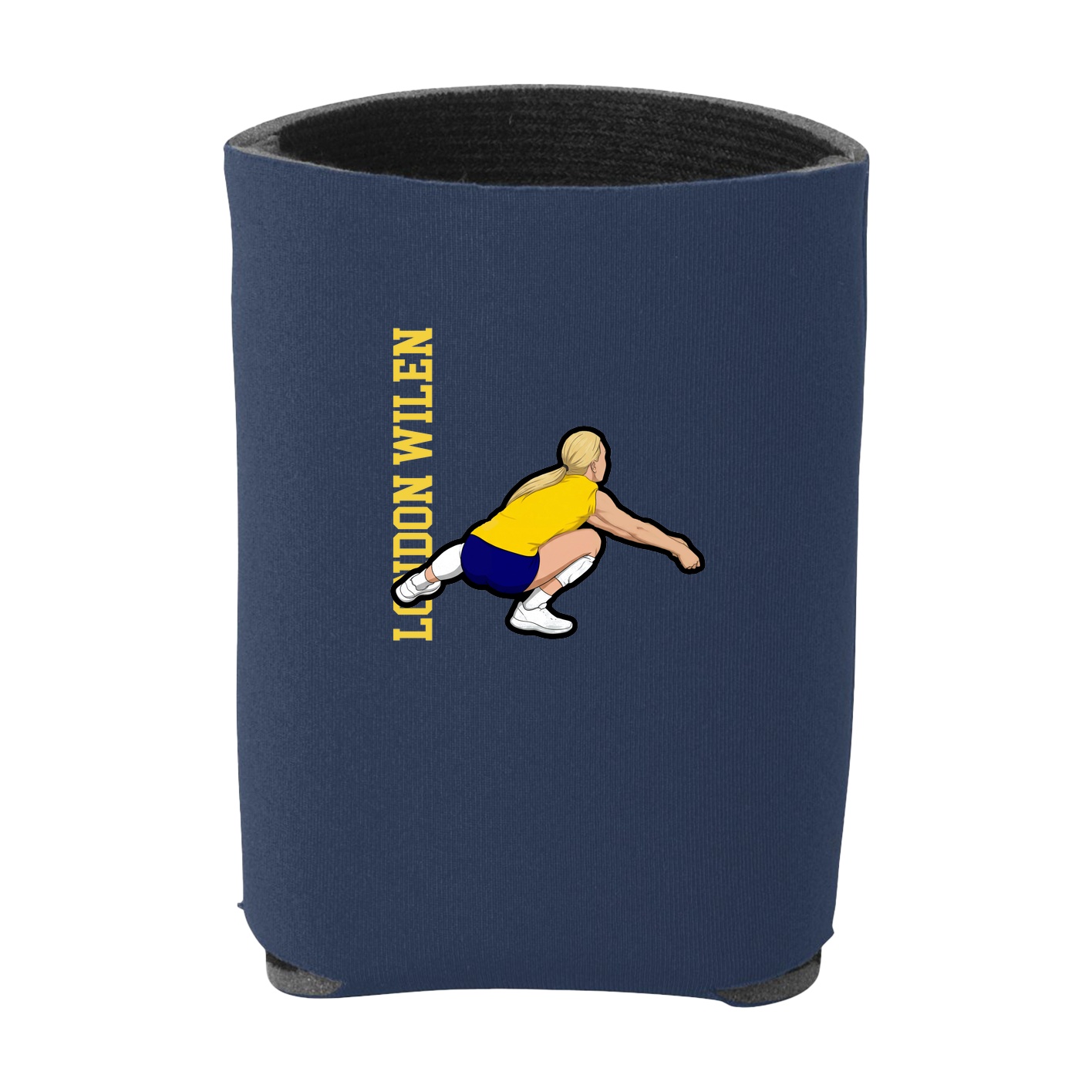 Can Holder — Name Vertical in Navy