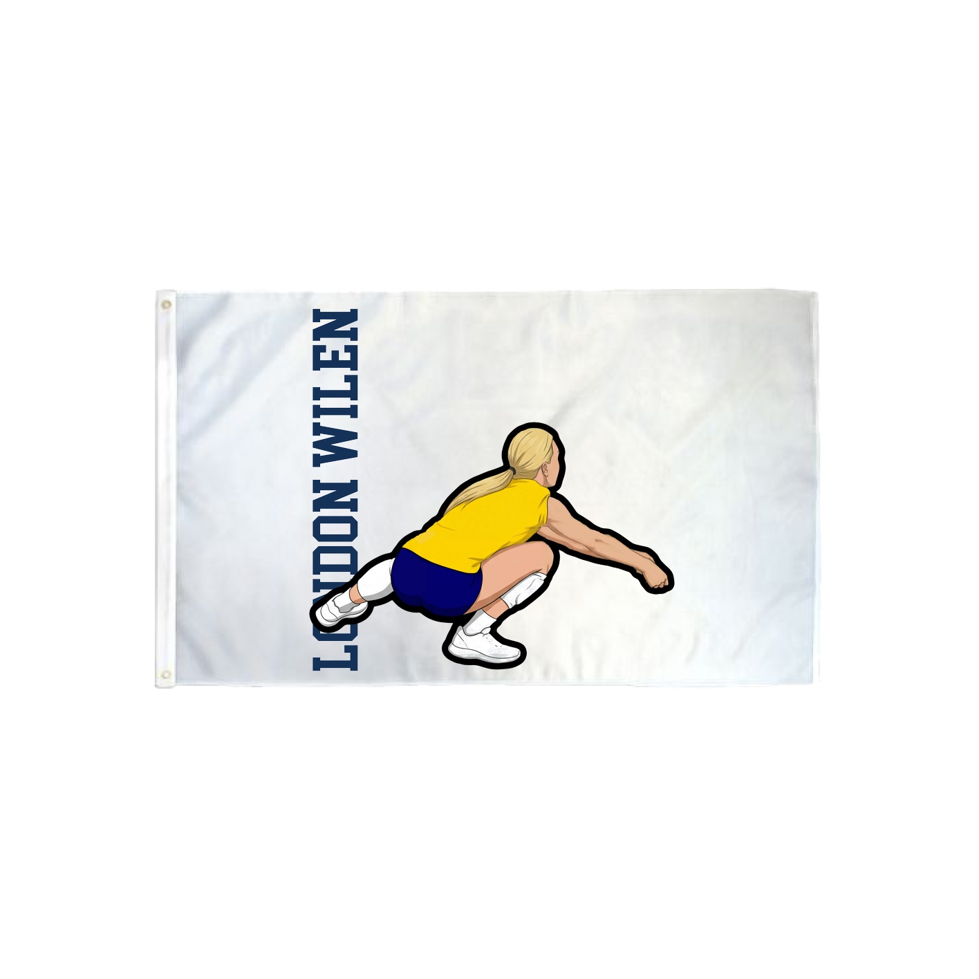 3x5 Flag — Name Vertical in Classic
