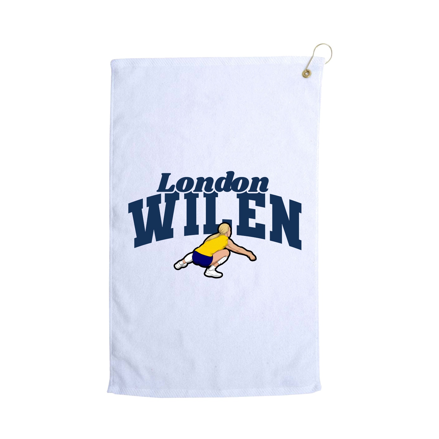 Golf Towel — Signature Arch in White