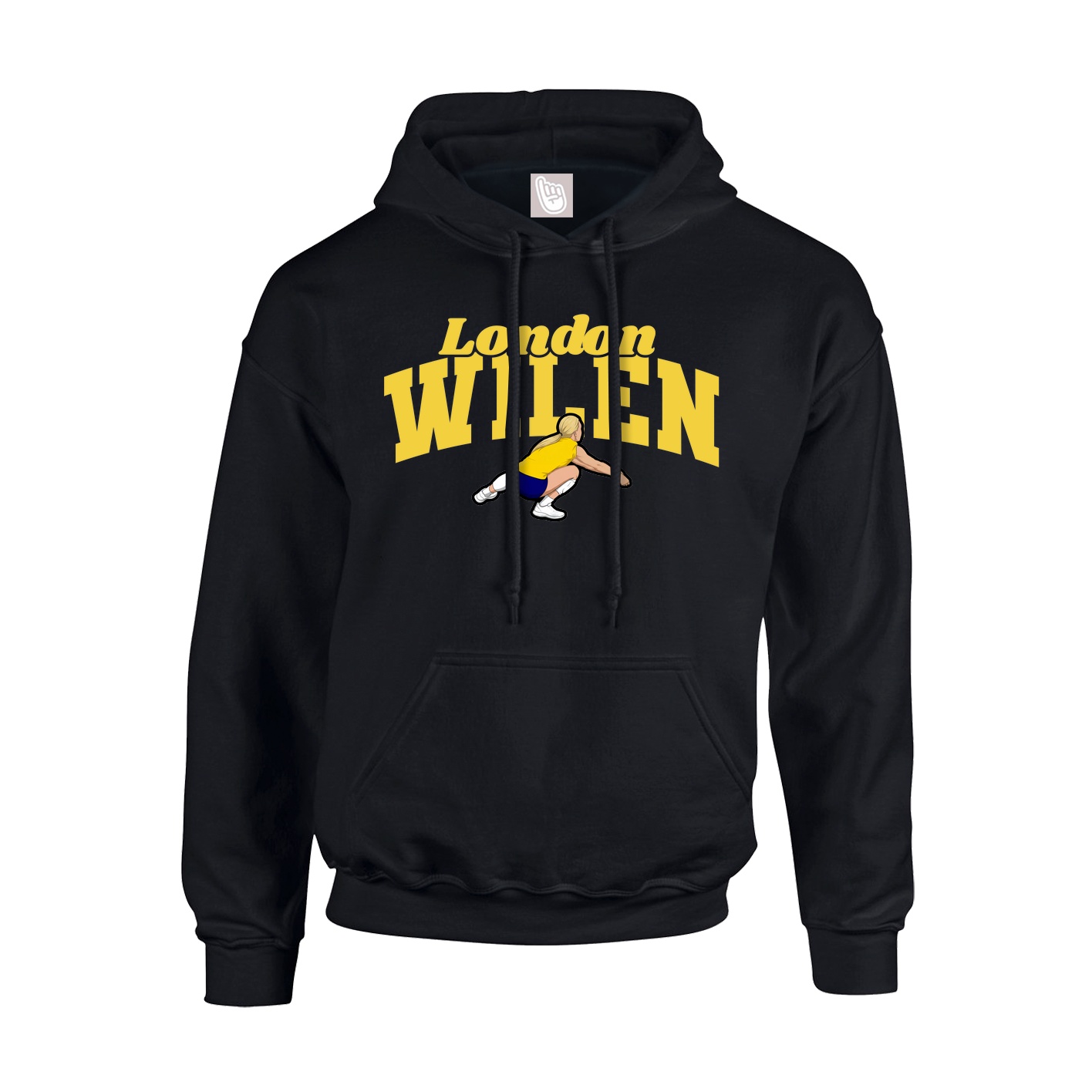 Youth Hoodie — Signature Arch in Black