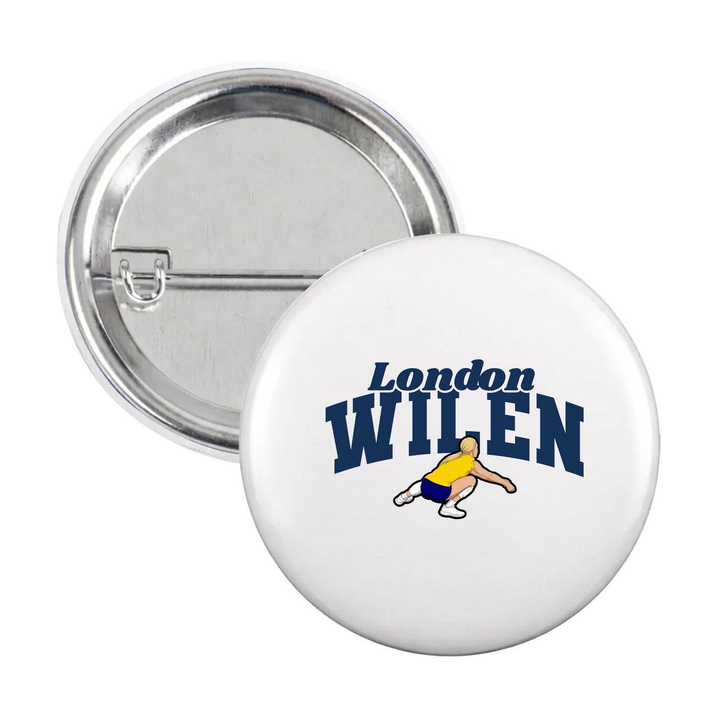 Game Day Button — Signature Arch in White