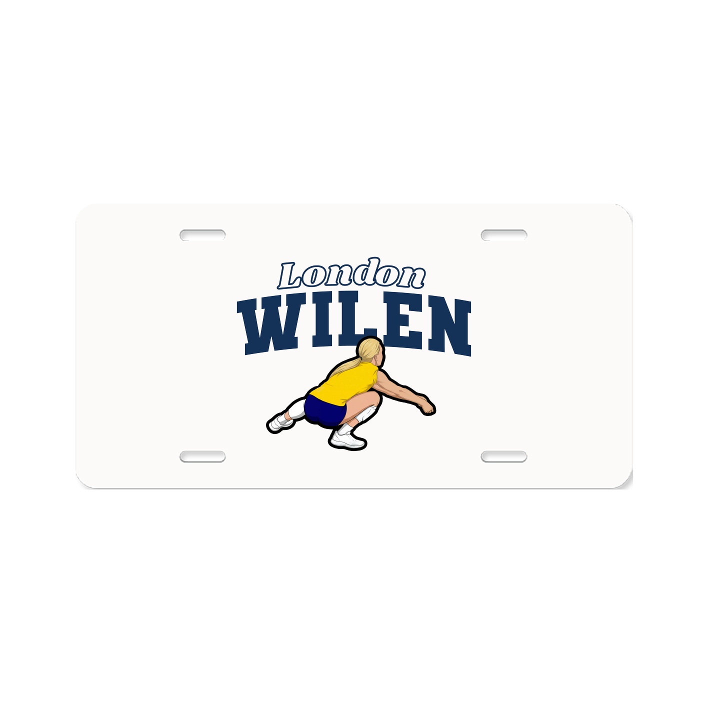 License Plate — Name Arch in Classic