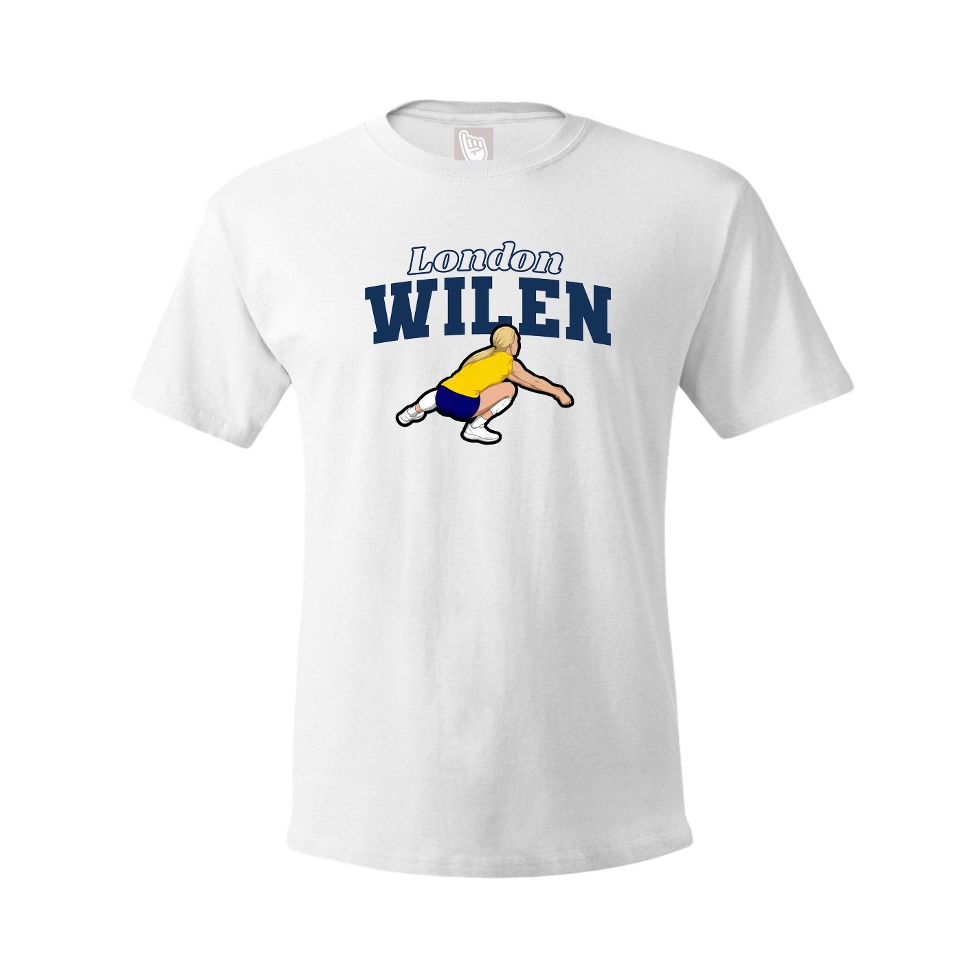 Youth Tee — Name Arch in White