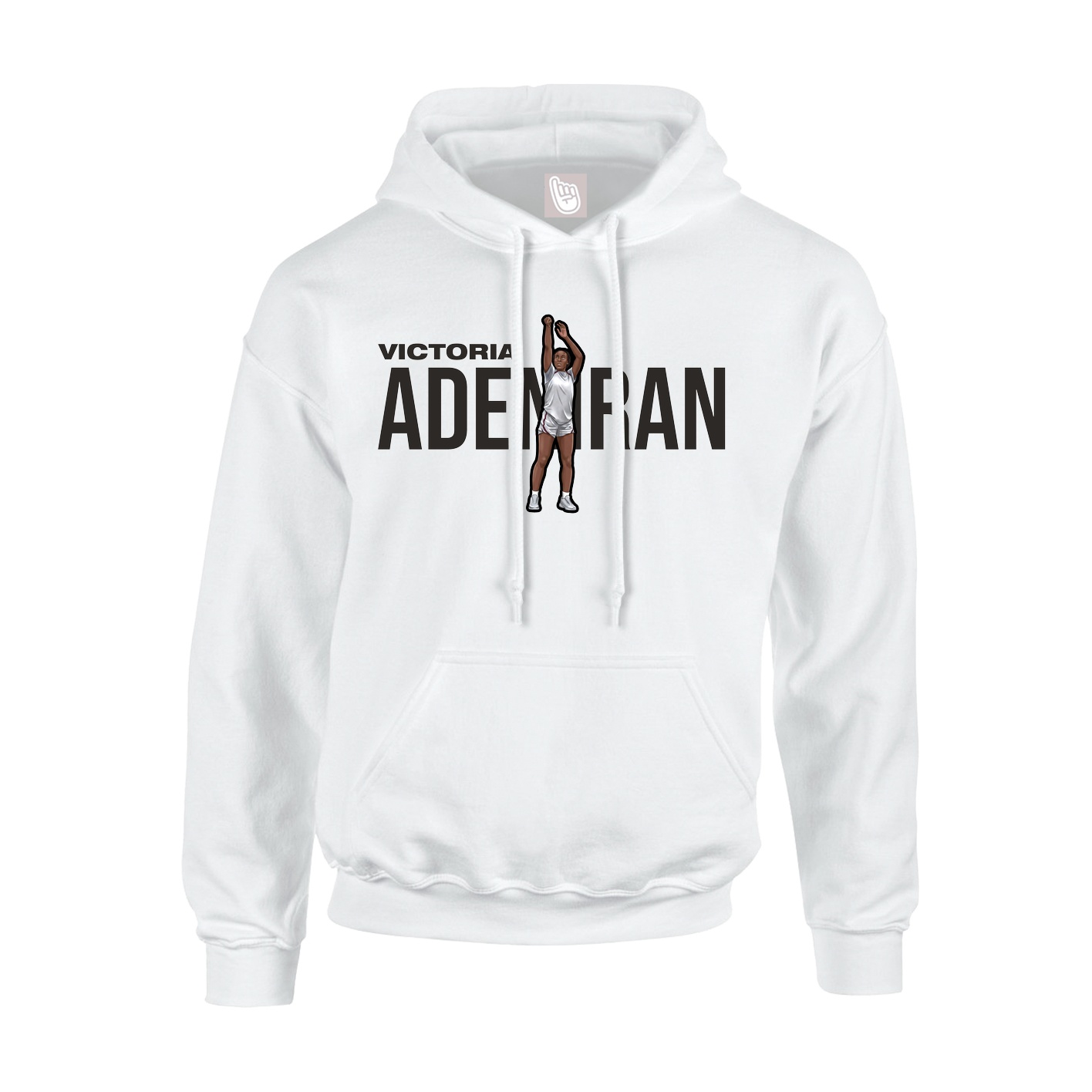 Youth Hoodie — Player Name in White