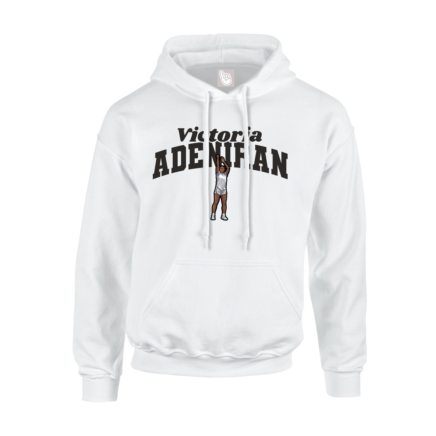 Hoodie — Signature Arch in White
