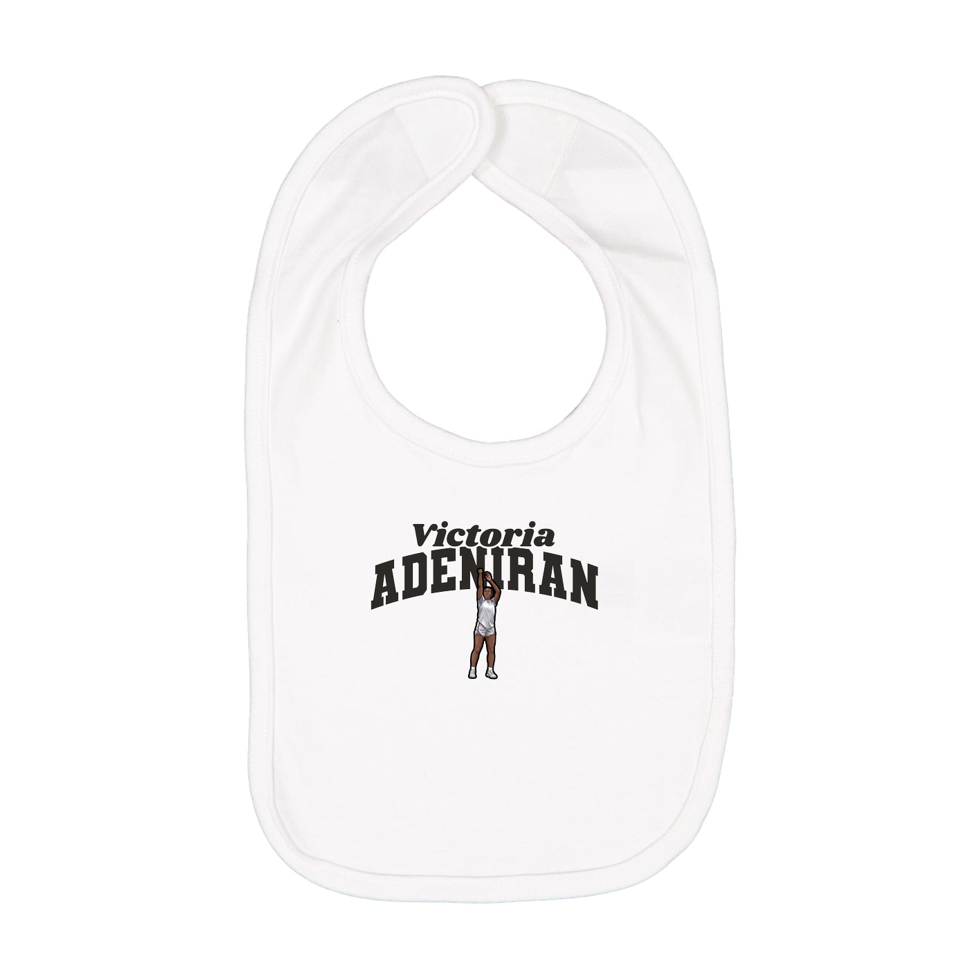 Infant Bib — Signature Arch in White
