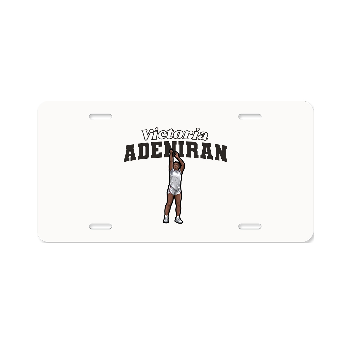 License Plate — Name Arch in Classic