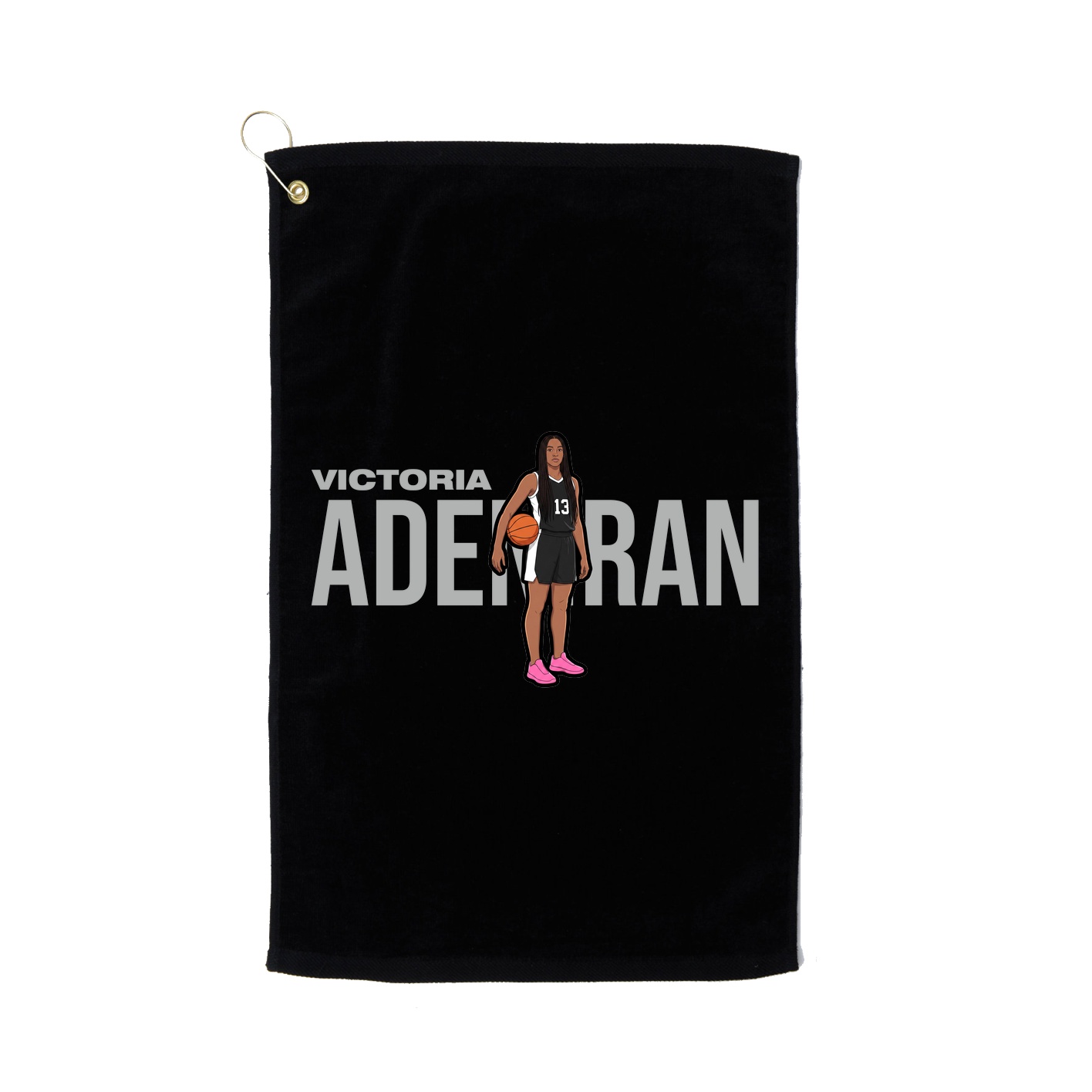 Golf Towel — Player Name in Black