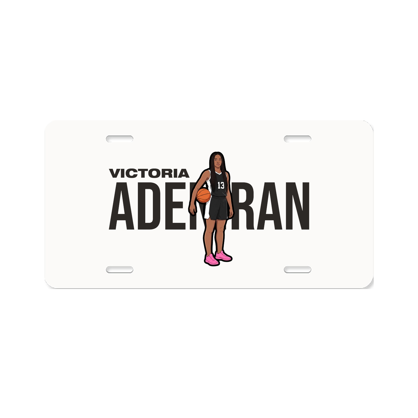 License Plate — Player Name in Classic