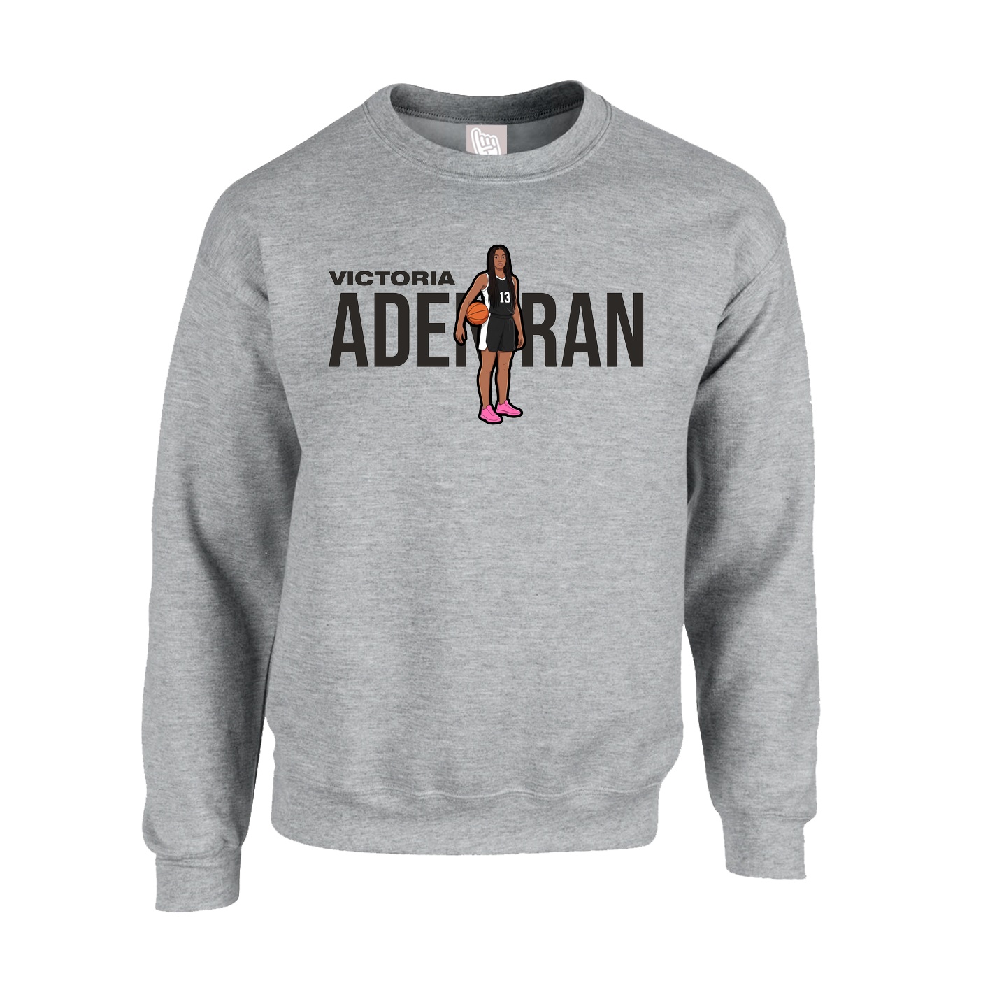 Fleece Crew — Player Name in Grey