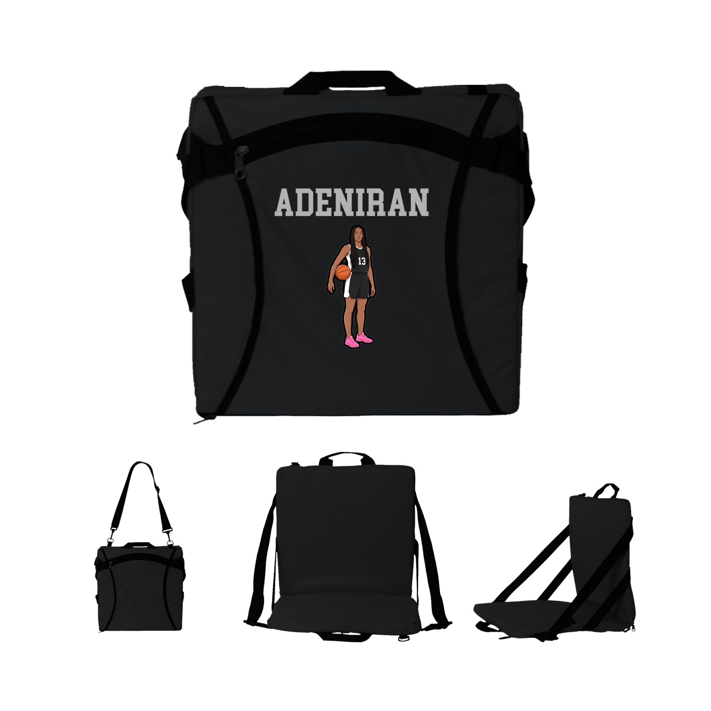 Folding Stadium Seat — Shirsey in Black