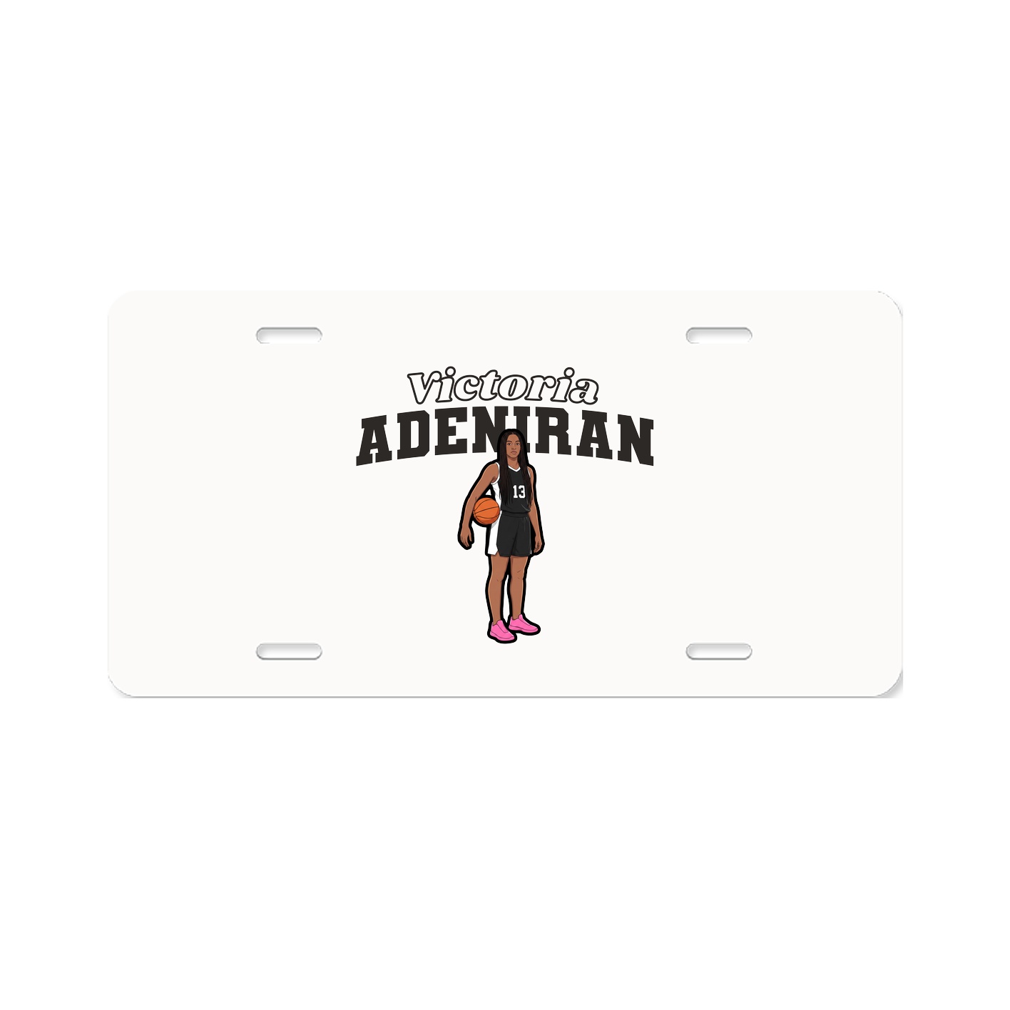 License Plate — Name Arch in Classic