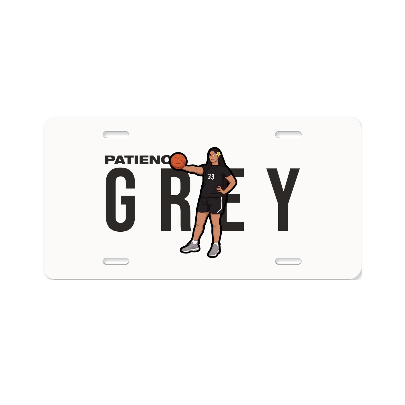 License Plate — Player Name in Classic