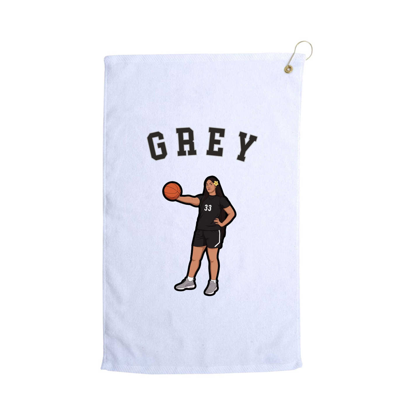 Golf Towel — Shirsey Arch in White