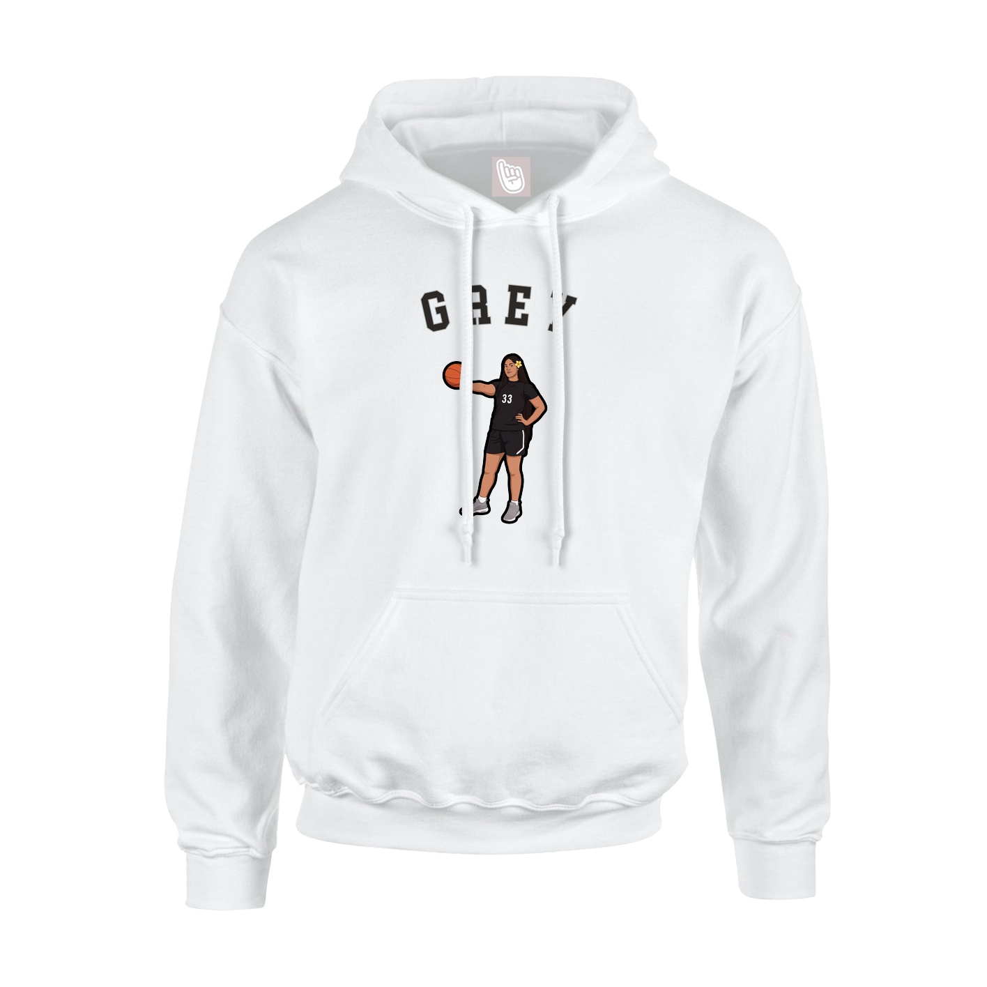Hoodie — Shirsey Arch in White