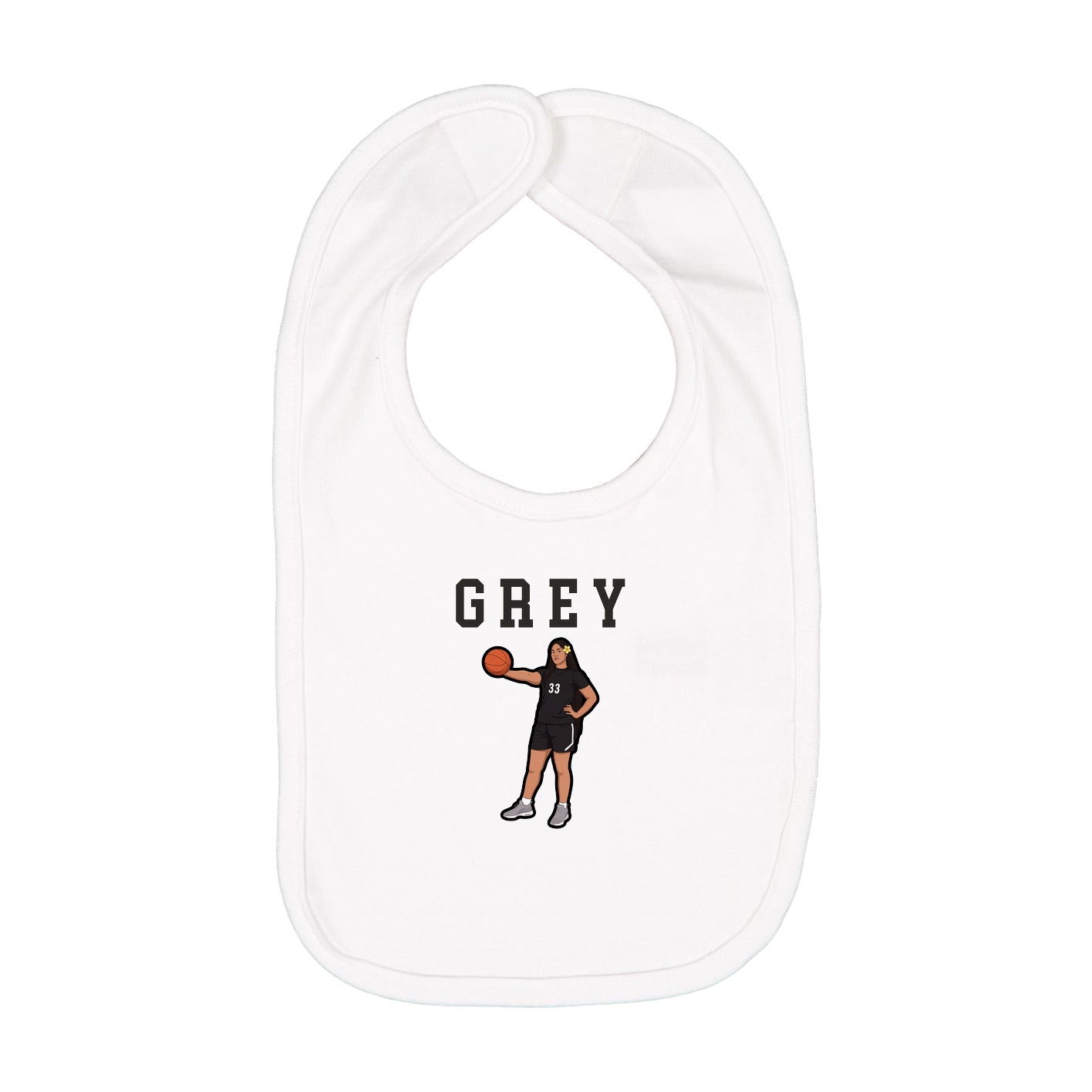 Infant Bib — Shirsey in White