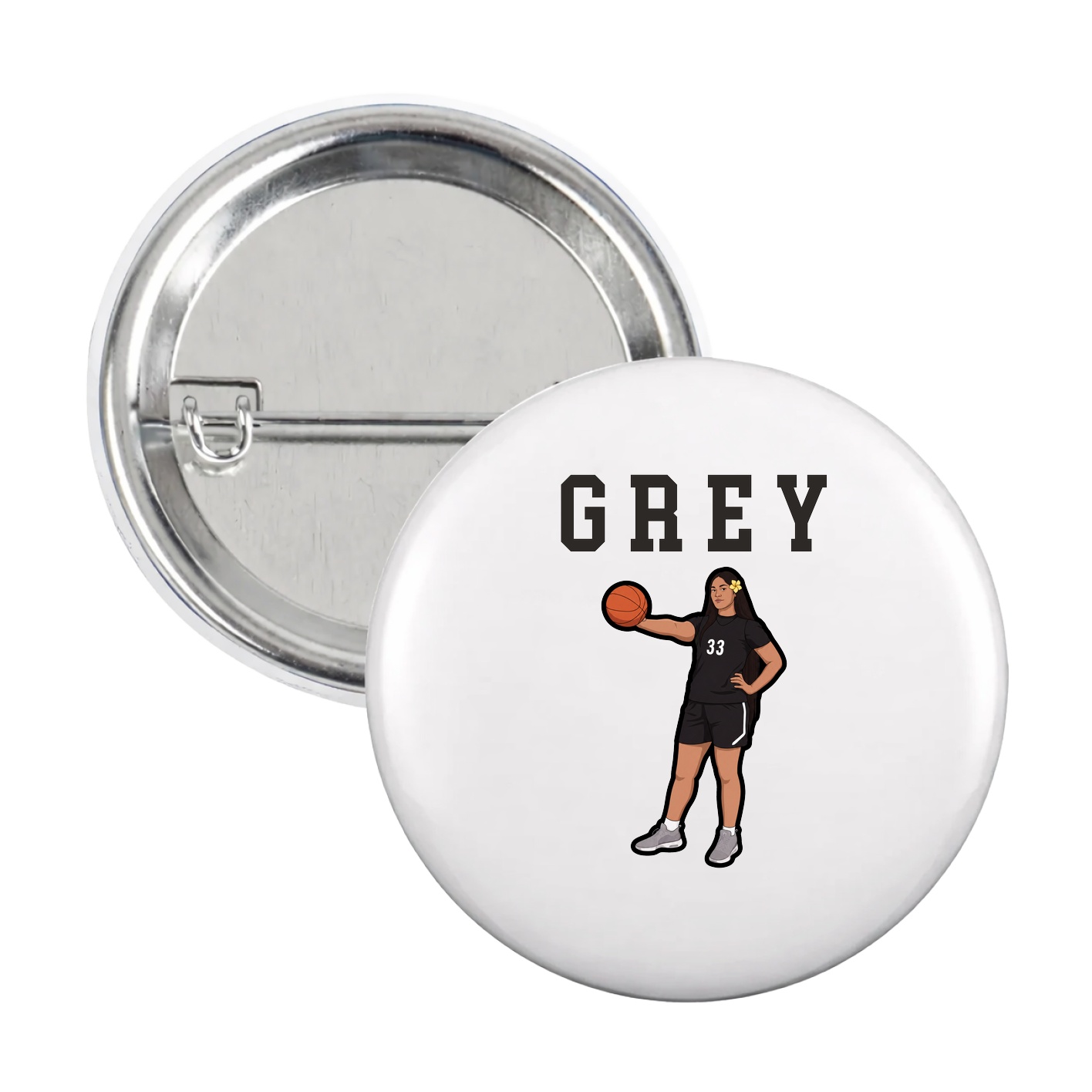 Game Day Button — Shirsey in White