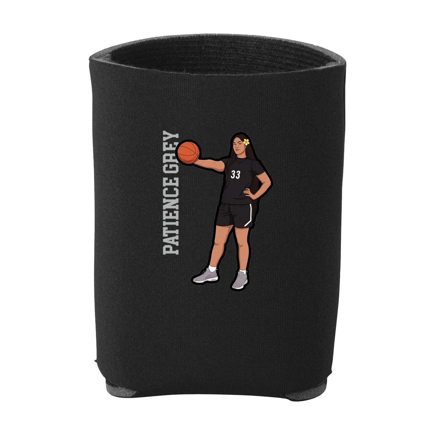 Can Holder — Name Vertical in Black