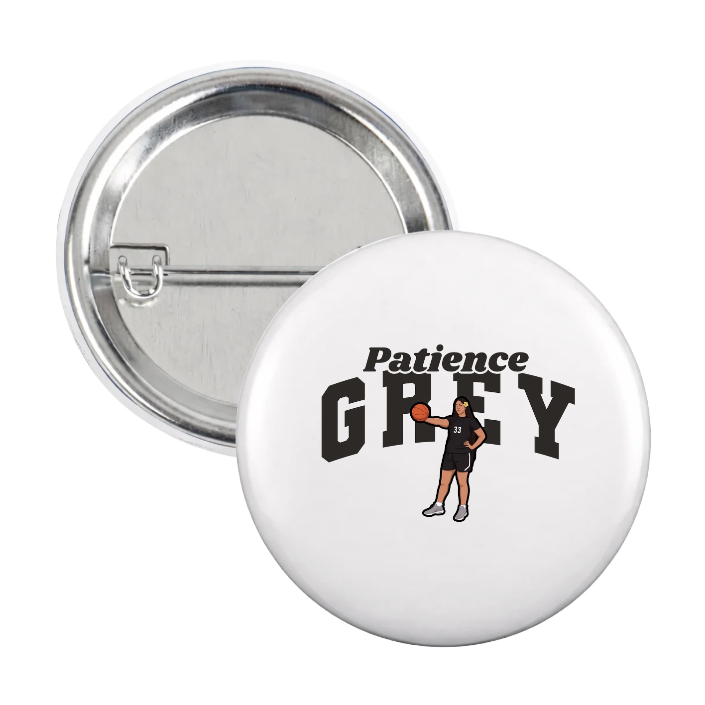 Game Day Button — Signature Arch in White