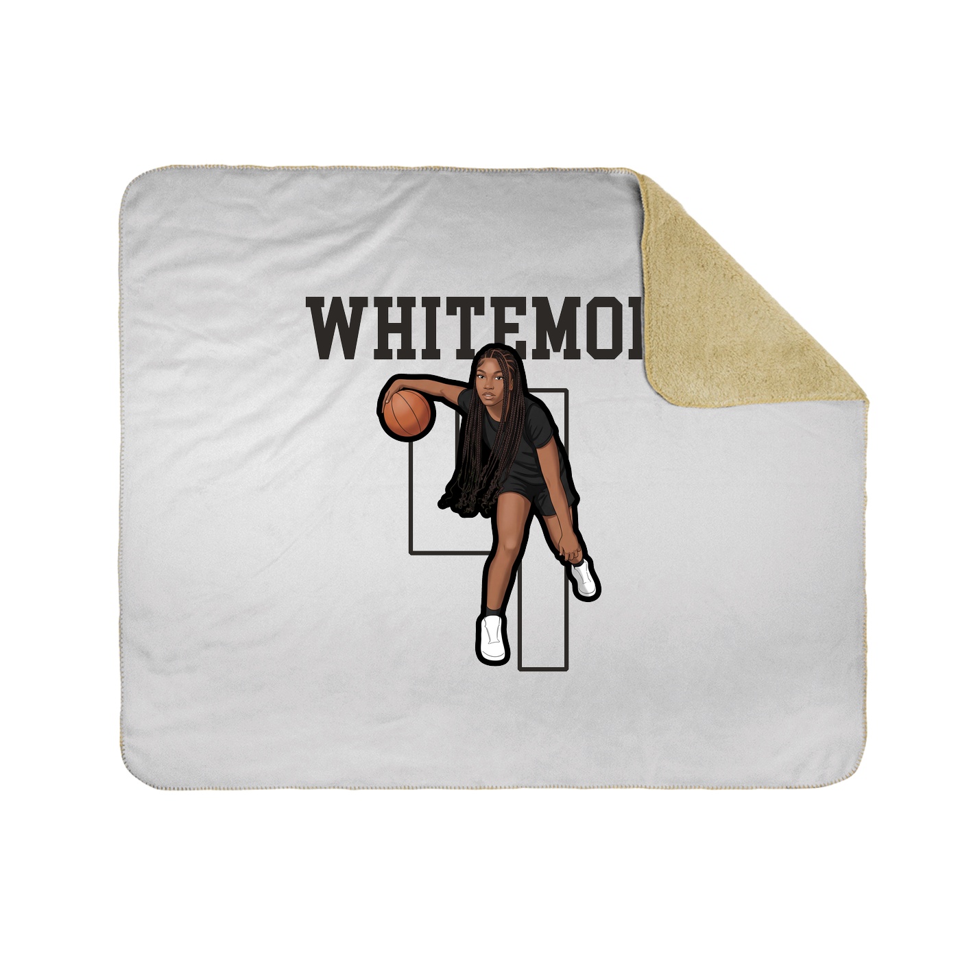 Throw Blanket — Shirsey in White