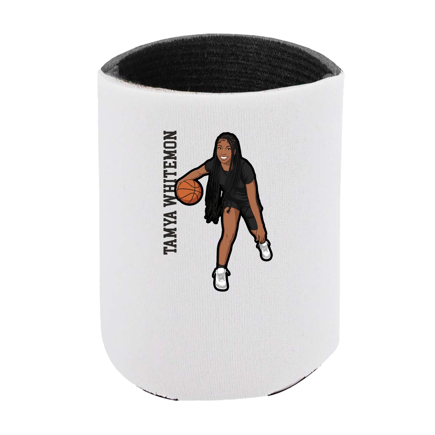 Can Holder — Name Vertical in White