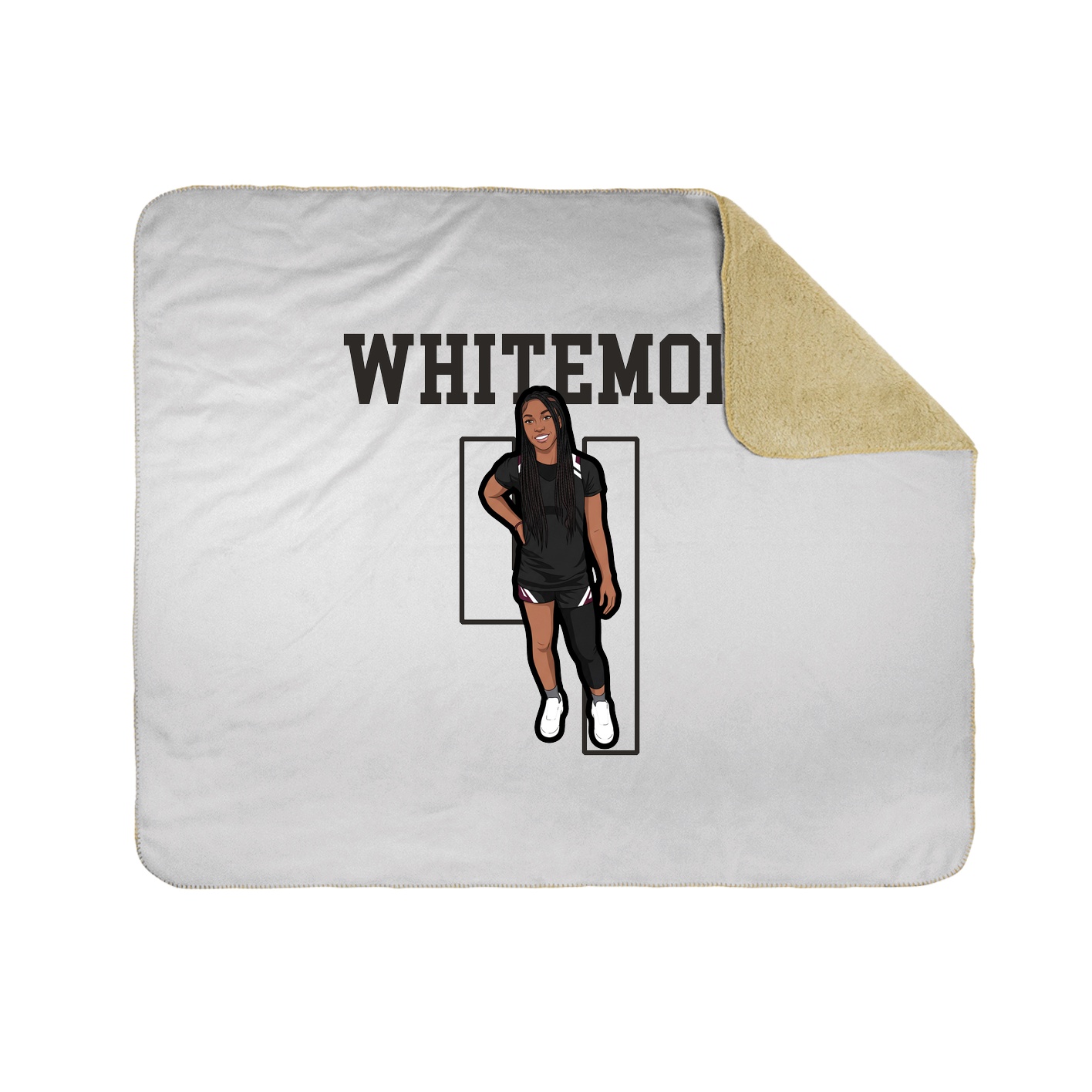 Throw Blanket — Shirsey in White