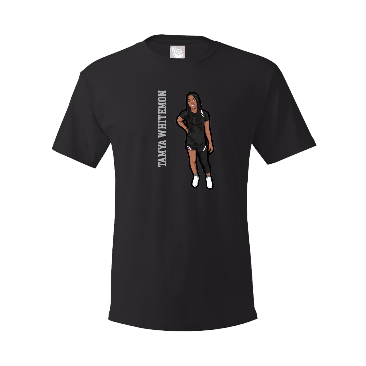 Tee — Name Vertical in Black