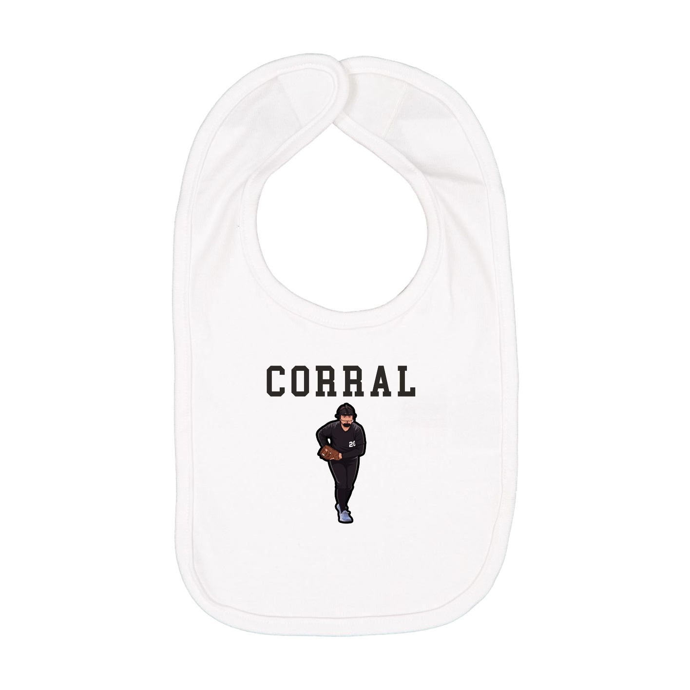Infant Bib — Shirsey in White