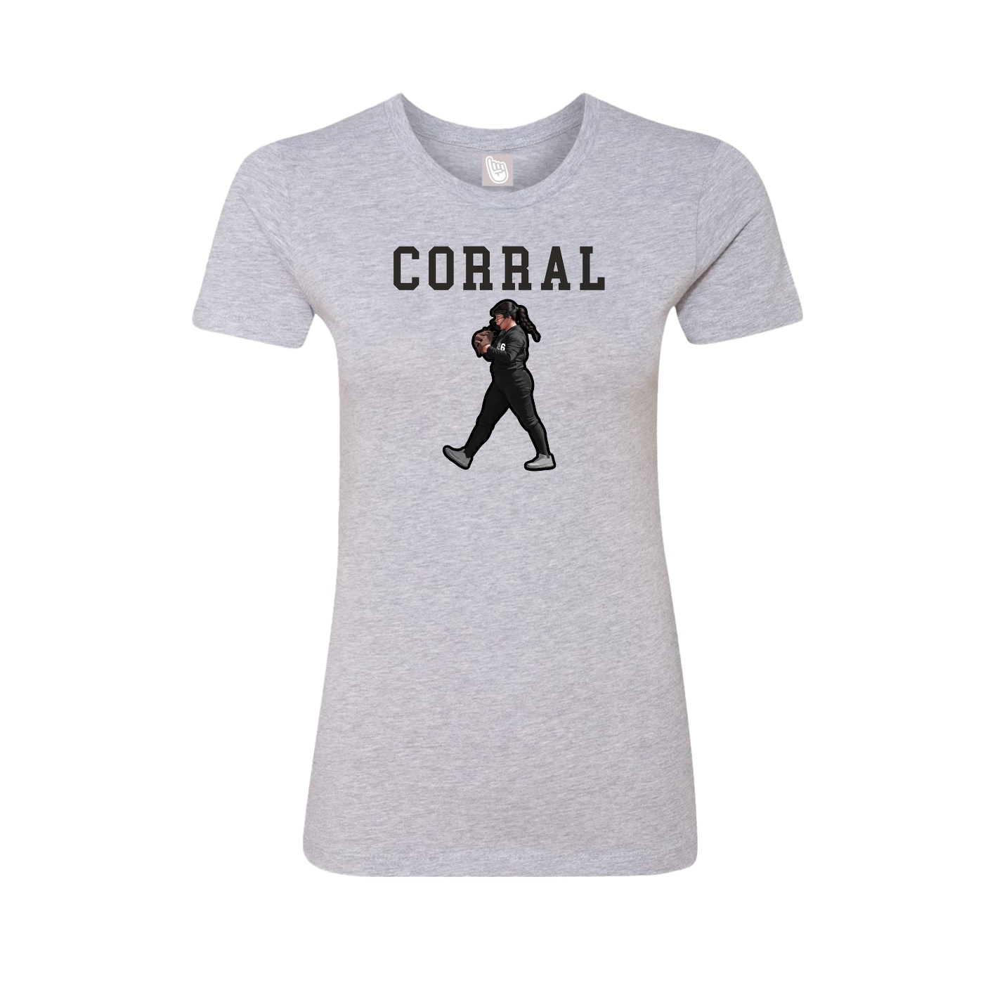 Fitted Women's Tee — Shirsey in Grey