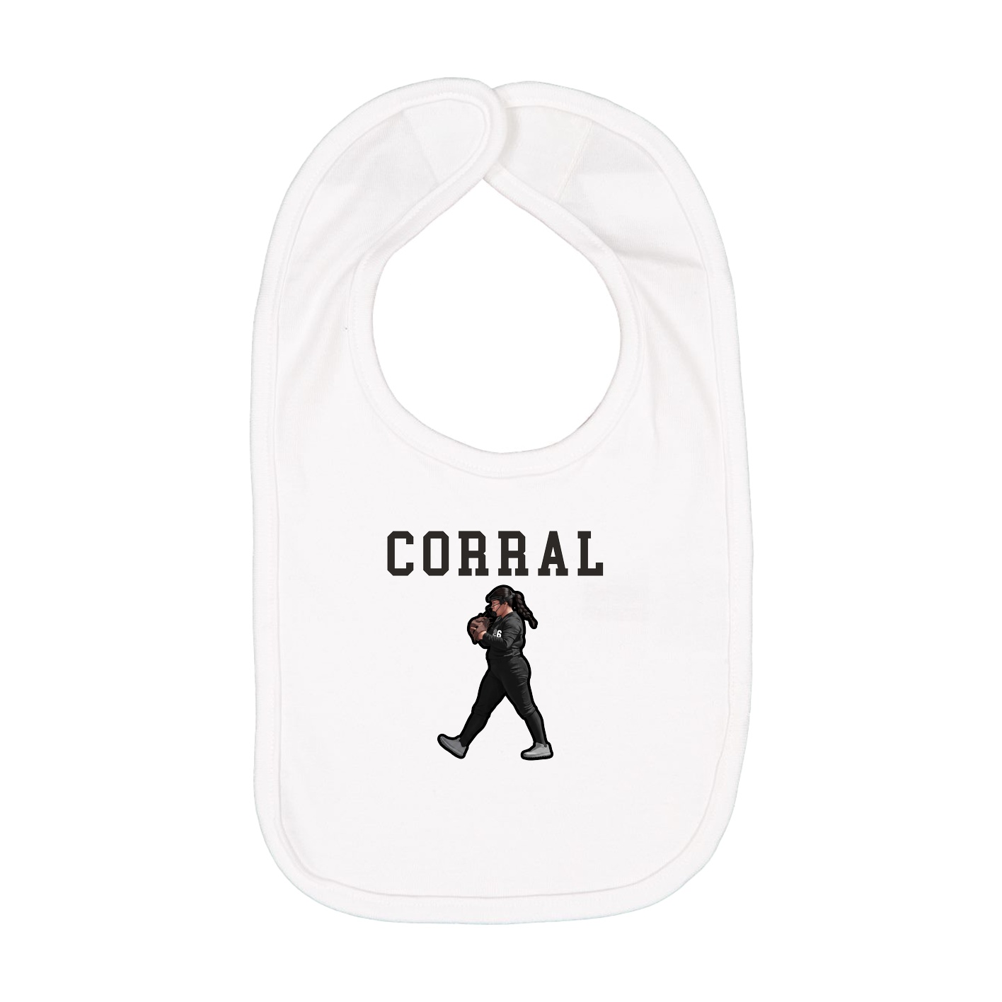 Infant Bib — Shirsey in White