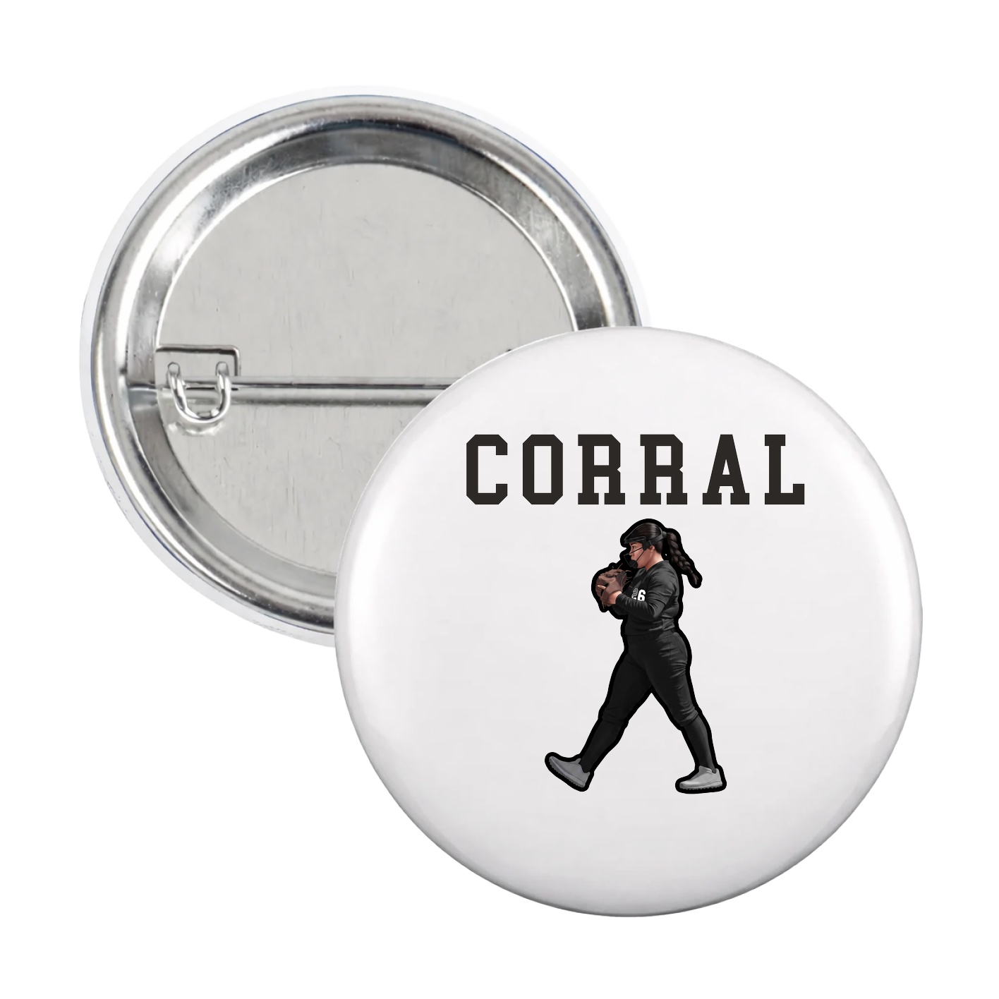 Game Day Button — Shirsey in White