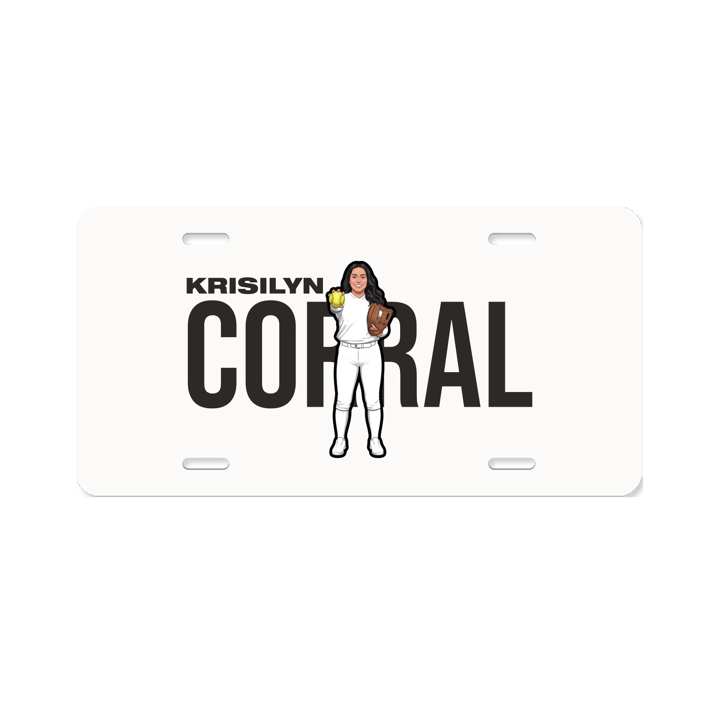 License Plate — Player Name in Classic