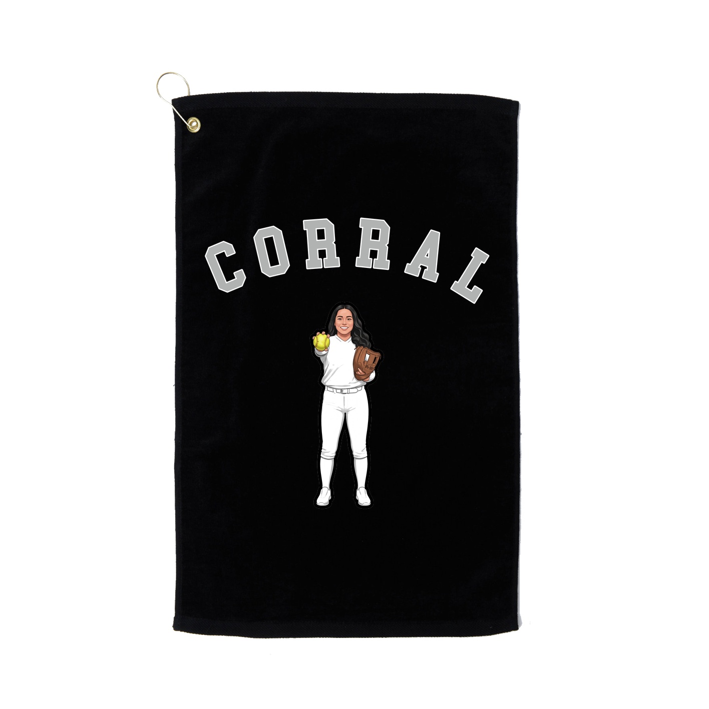 Golf Towel — Shirsey Arch in Black