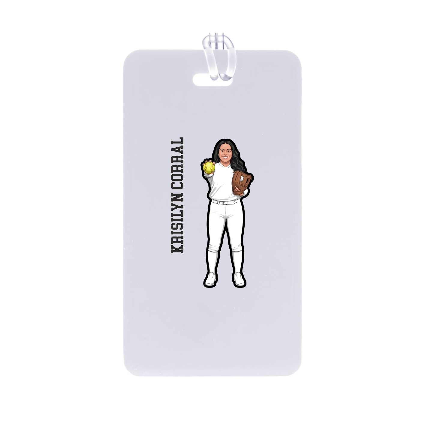 Bag Tag — Name Vertical in Classic