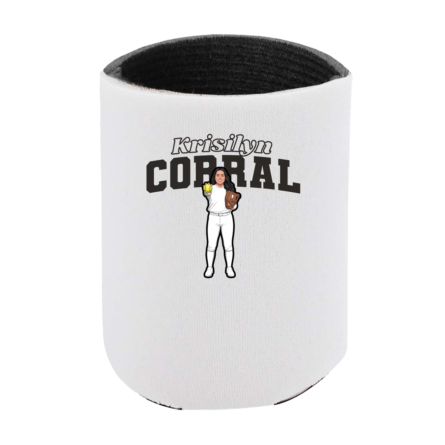 Can Holder — Name Arch in White