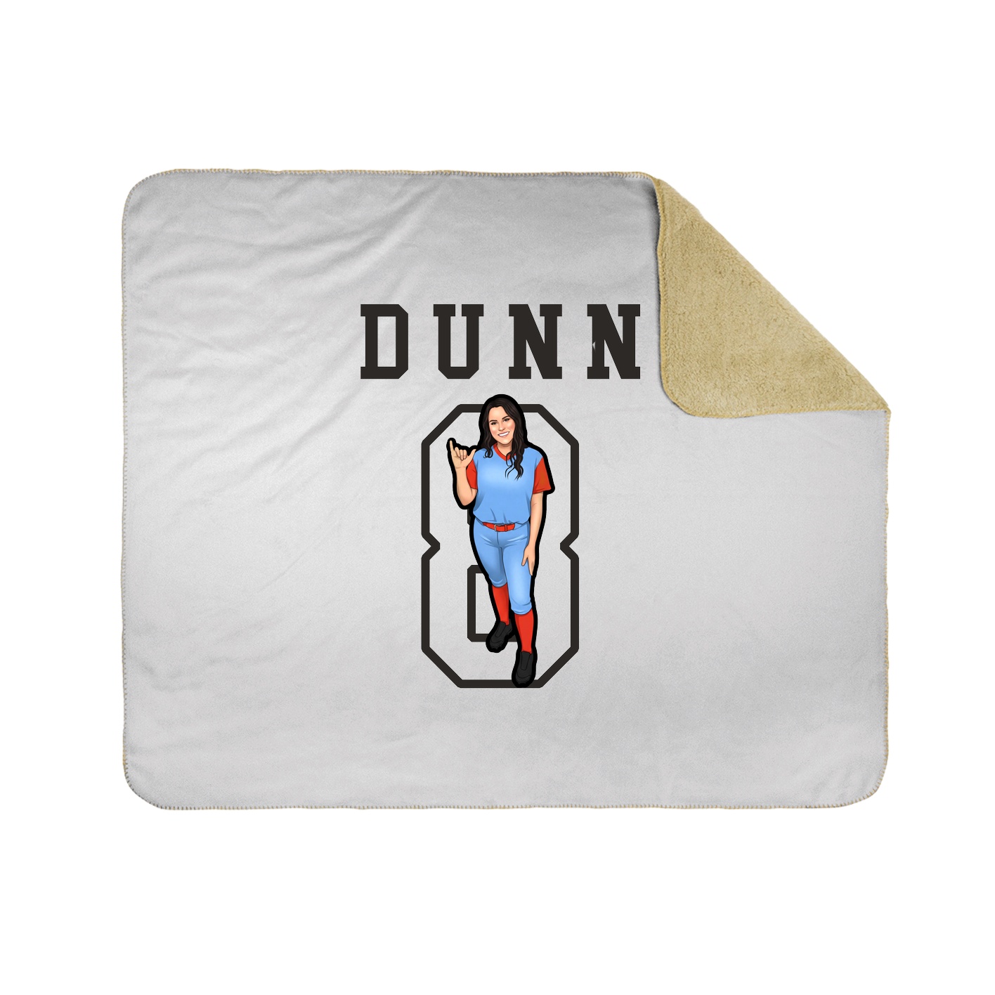 Throw Blanket — Shirsey in White