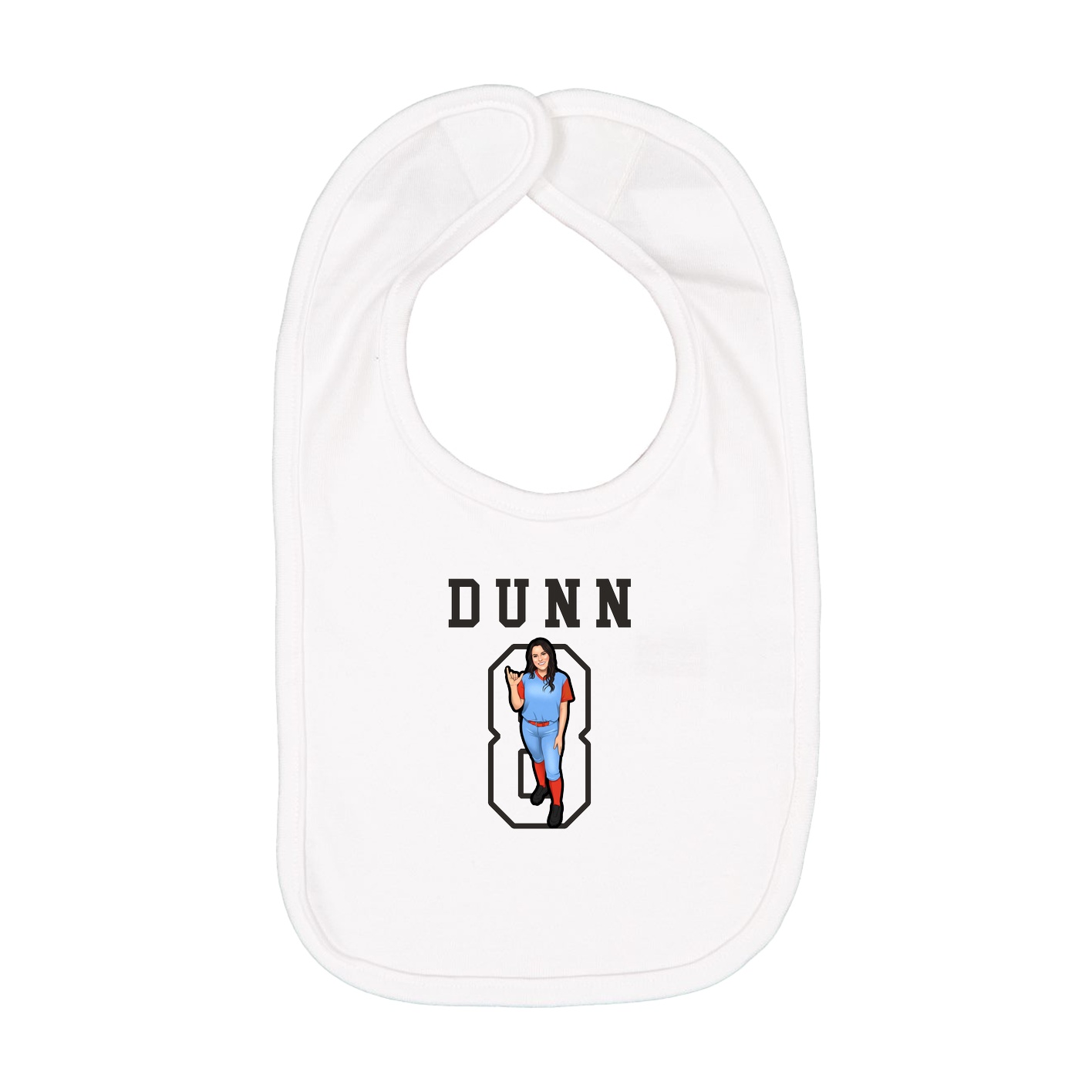 Infant Bib — Shirsey in White