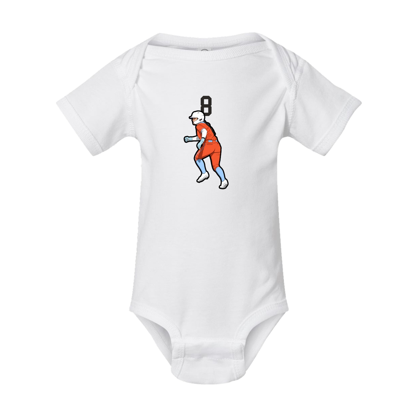 Baby Onesie — Number Top in White