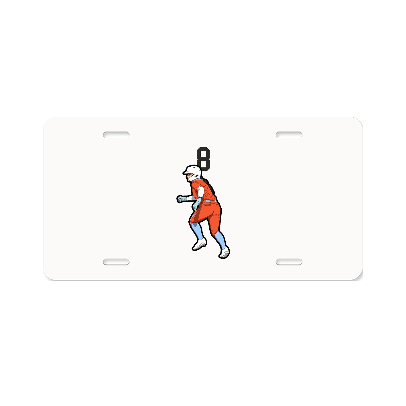 License Plate — Number Top in Classic