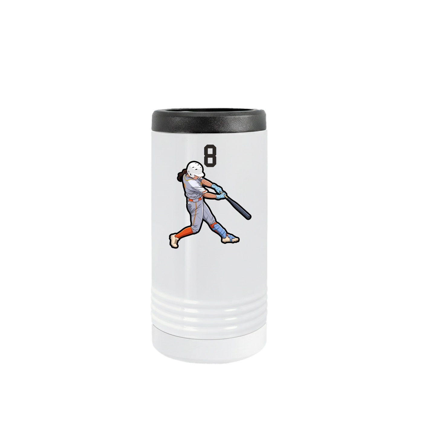 Slim Beverage Holder — Number Top in White