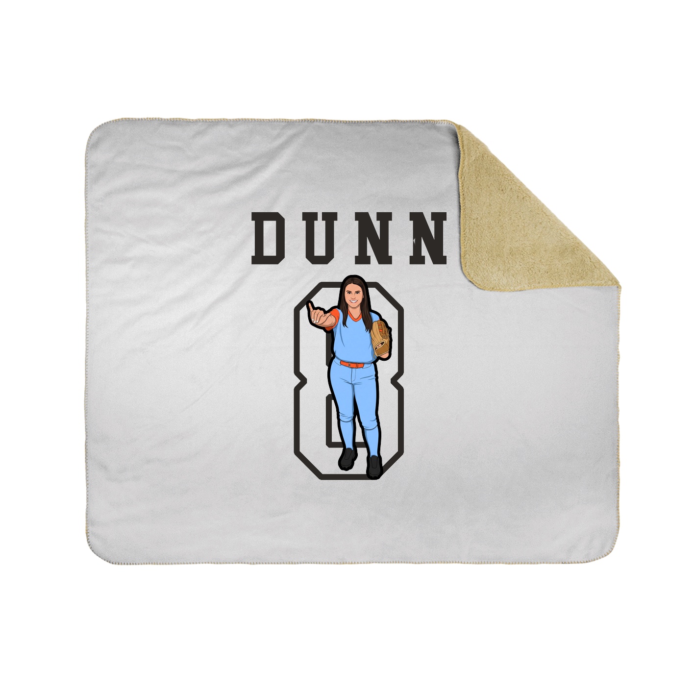 Throw Blanket — Shirsey in White