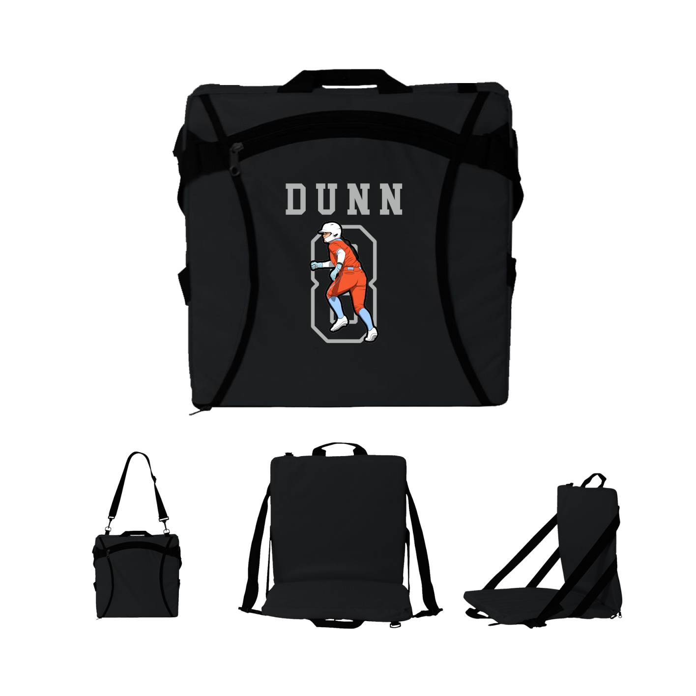 Folding Stadium Seat — Shirsey in Black