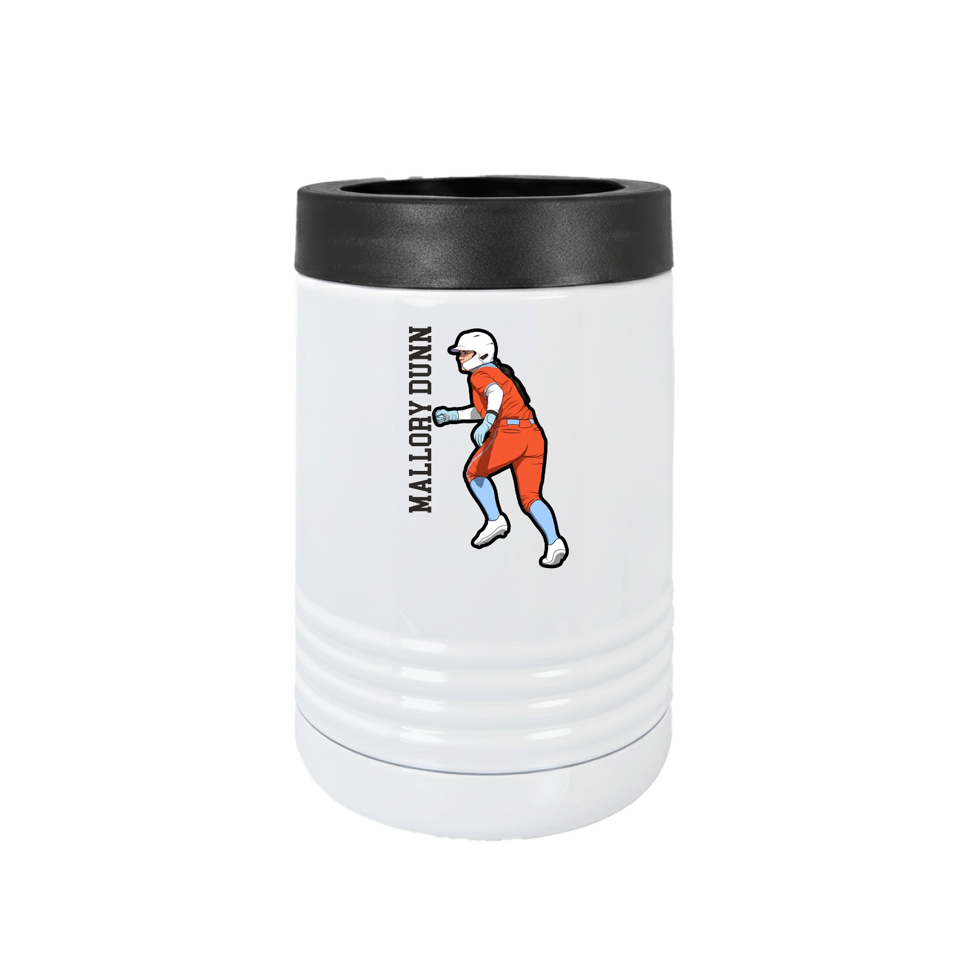 Beverage Holder — Name Vertical in White