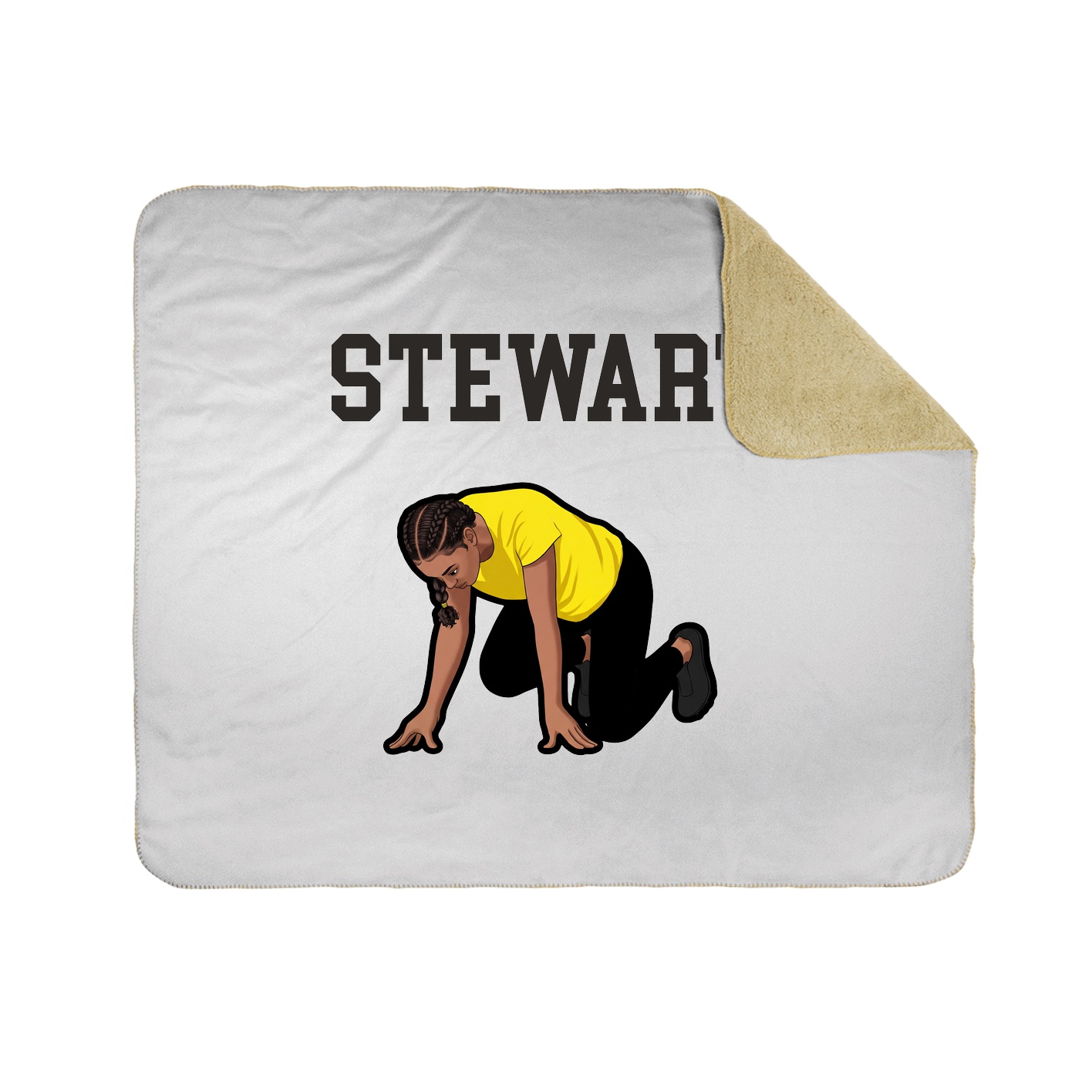 Throw Blanket — Shirsey in White